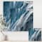 Designart - Splash Blue Indigo - Modern & Contemporary Canvas Artwork
